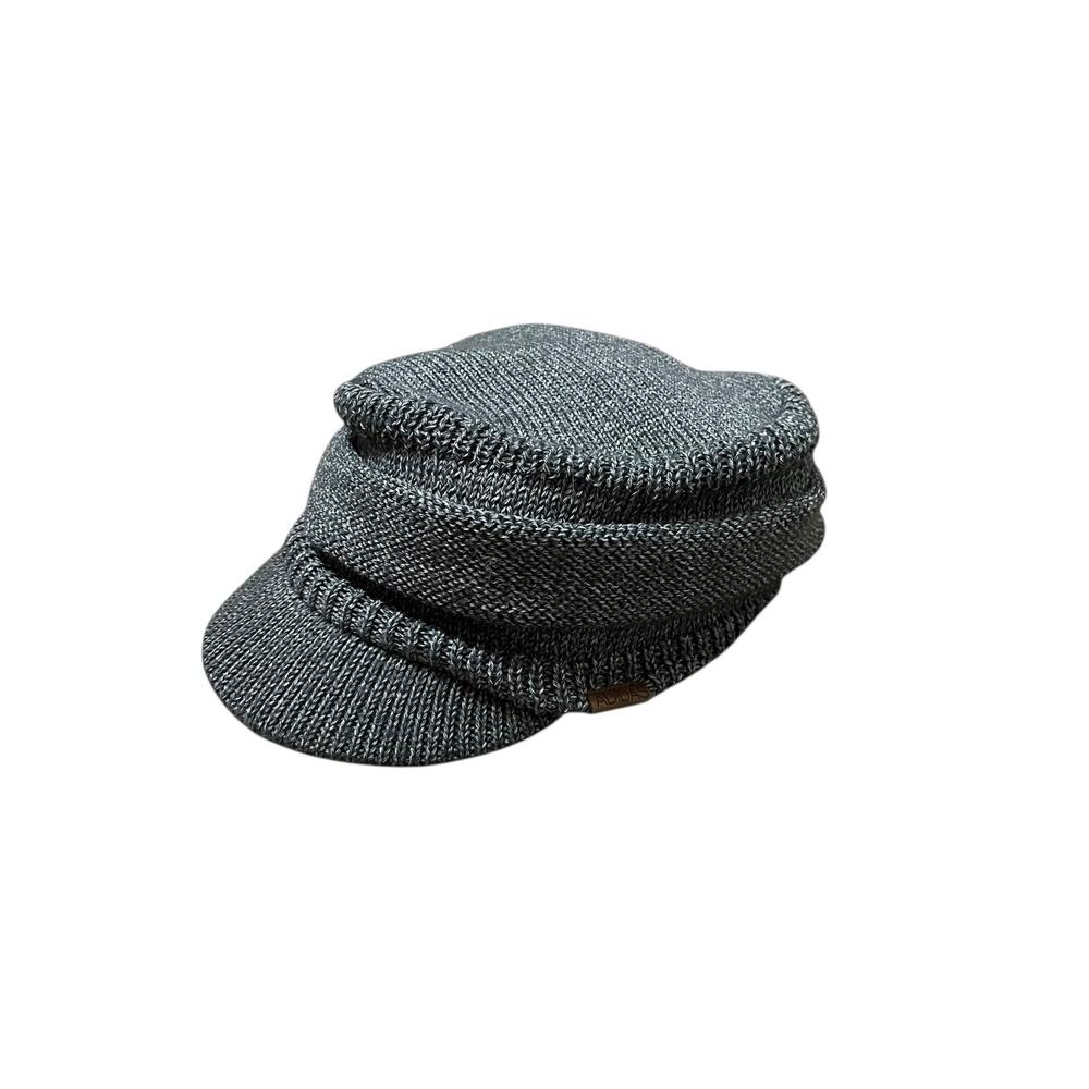 Adidas One Size Women's Gray Marled Newsboy Sweater Knit Cap Beanie Winter Hat